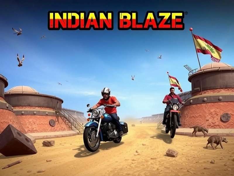 Indian Blaze - The Ultimate Indian Mobile Game Indian Blaze Game Cover Art